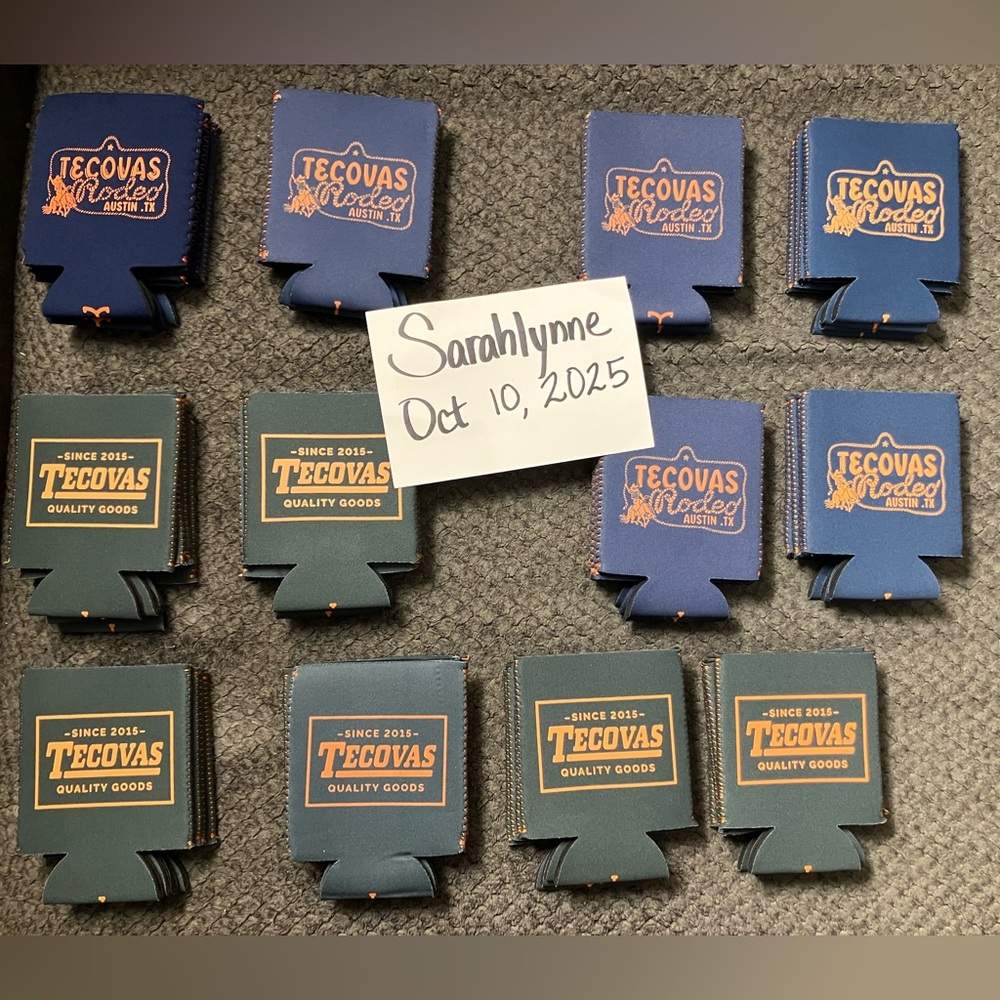 Tecovas Green Koozies - Pack of 4 - Picture 2 of 2